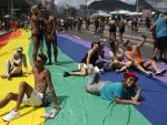 Rainbow-Laden Revelers Hit Copacabana Beach for Rio de Janeiro's Pride Parade