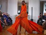Ayissi Fuses African Tradition and Parisian Craft with Bold Flower Forms at Fall Couture Show